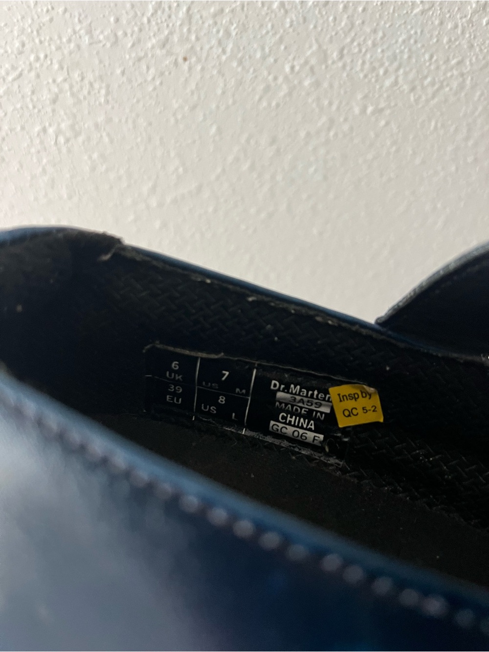 DR. MARTENS | Rare Vintage Blue Leather Lug Sole Marijane Platform Shoes | 8 - Picture 8 of 8